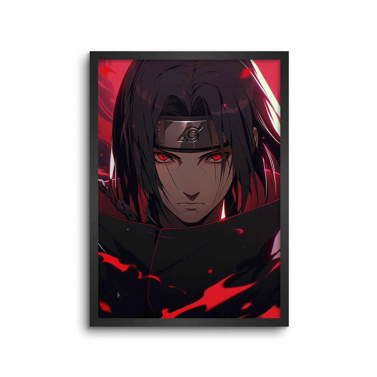 NARUTO Black Framed Poster (8x12 Inches) For Anime Naruto Fans