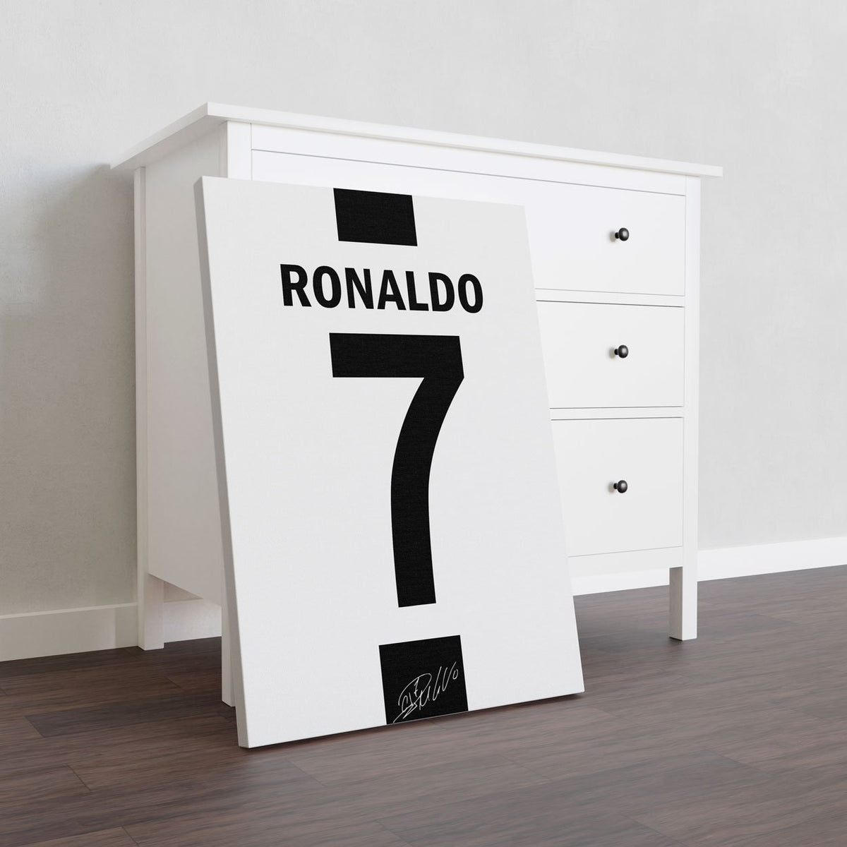 LAMRON Ronaldo Red Jersey Wall Decoration Art Framed Poster Price