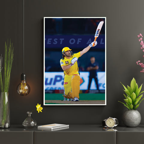 MS Dhoni | MSD#18 | Cricket Poster