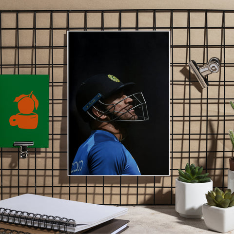 MS Dhoni | MSD#9 | Cricket Poster