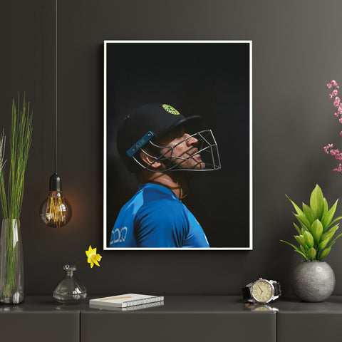 MS Dhoni | MSD#9 | Cricket Poster