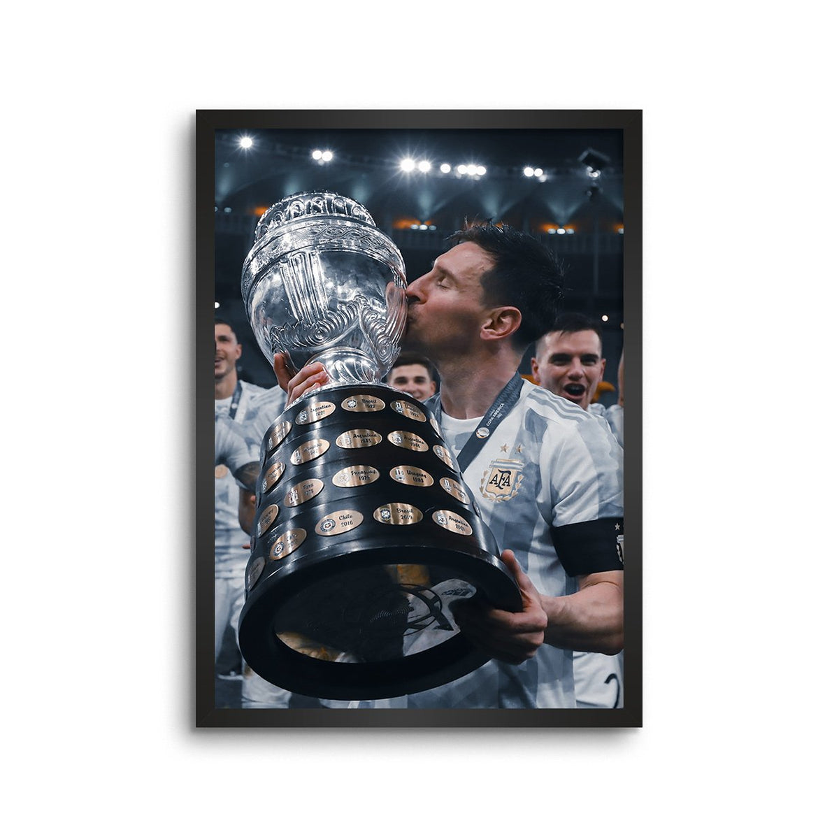 Football | Messi Copa America Victory Framed Poster(Wall Art) – Lamron.co