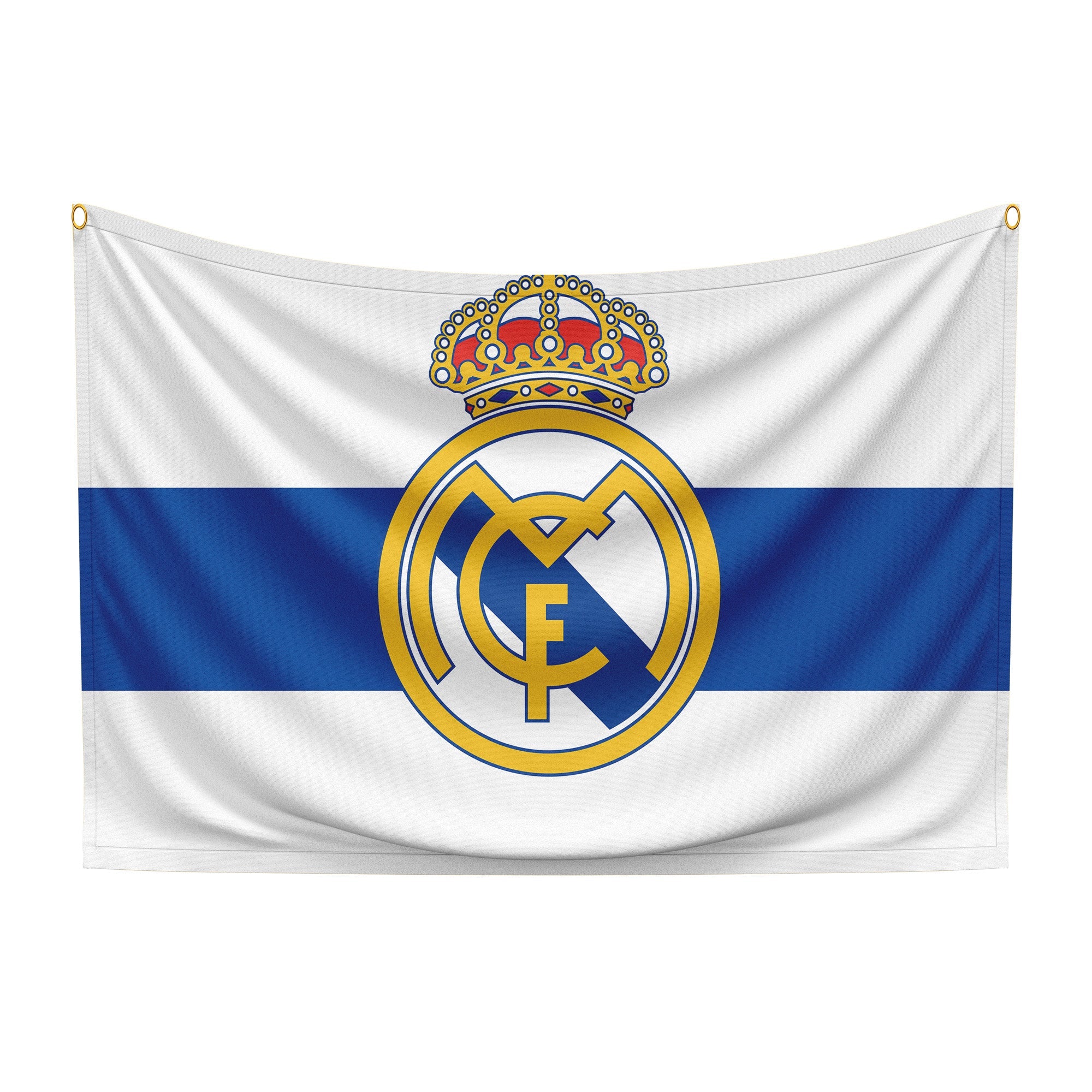 Real Madrid Flag Large -White/Blue - Real Madrid CF