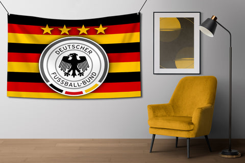 German Football Team For Win Flag