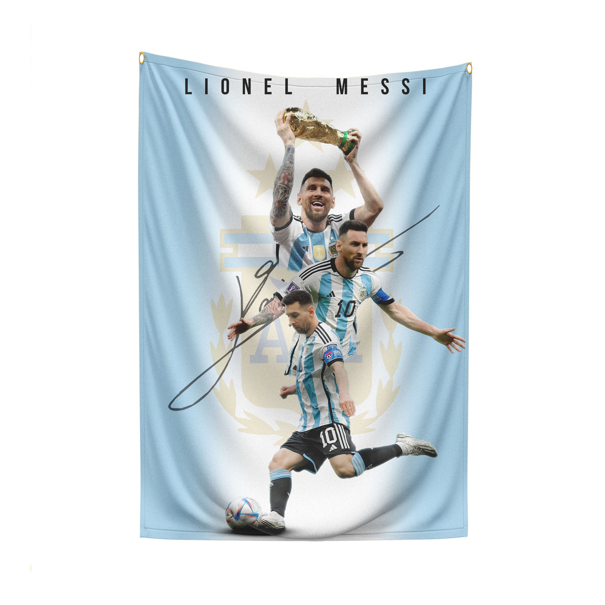 messi world cup 2022 waving flag