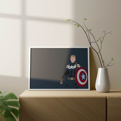 Captain America Abstract Art