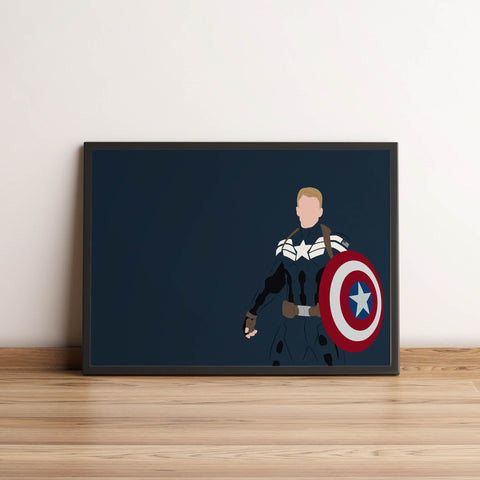 Captain America Abstract Art