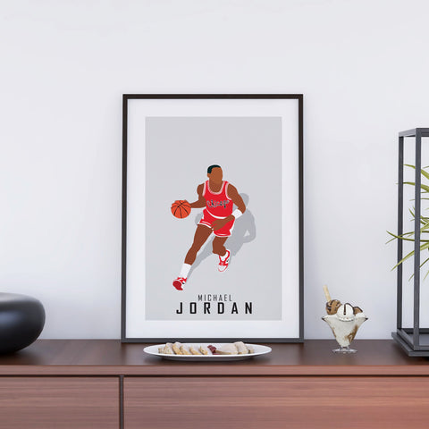 Micheal Jordan Abstract Art