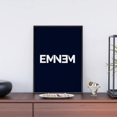 Eminem Minimal Text Art