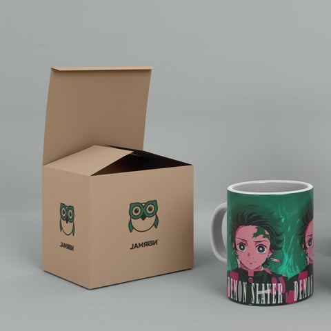 Demon Slayer Anime White Ceramic Mug