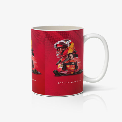 Carlos Sainz Jr. - Ferrari 2022 Ed. White Ceramic Mug