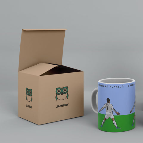 Cristiano Ronaldo Vector Art White Ceramic Mug