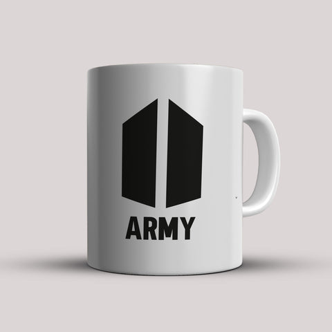 BTS Army White Ceramic Mug